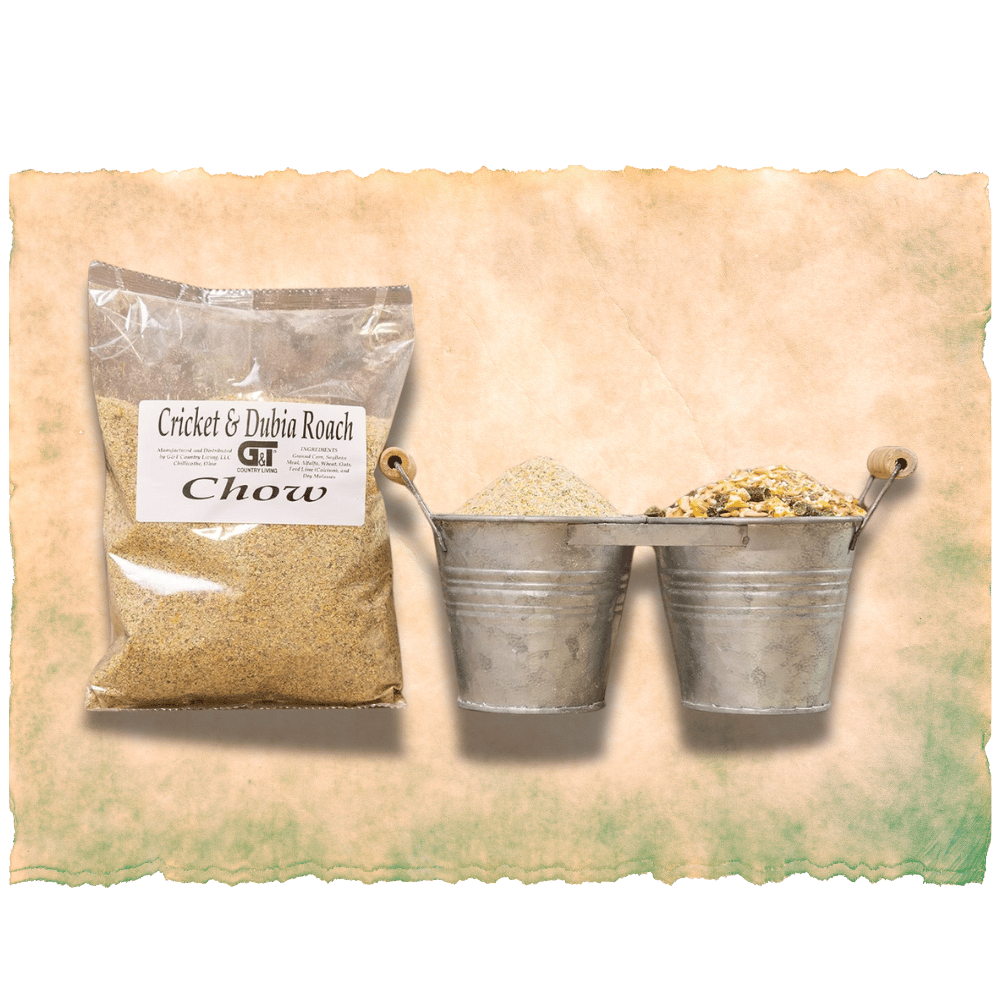 G&T Country Living – 5 lb Chow for Dubia Roaches & Crickets | Premium Feed for Strong, Healthy Feeders