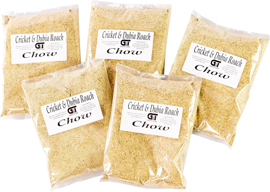 5 lb Feeder Insect Chow, High-Protein Dubia Roach & Cricket Feed, Premium Bug Food Mix for Strong Healthy Colonies by GT Country Living