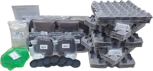 Cricket Breeding Kit for Continuous Feeder Production – G&T Country Living 5-Tub Pro System with Egg Flats, Premium Feed, Hydration Crystals, Peat Moss & Care Manual for Raising Healthy Live Crickets at Home