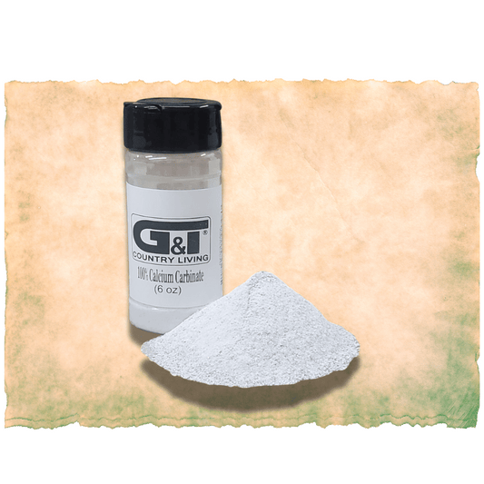 G&T Calcium Carbonate – 6 oz Dusting Powder for Reptiles, Crickets & Roaches