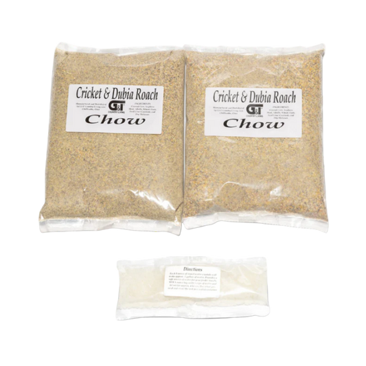 2 lb Feeder Insect Chow & Hydration Crystals – Cricket & Dubia Roach Nutrition Pack | GT Country Living