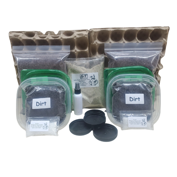 Cricket Breeding Kit (2-Tub Setup) – Feeder Cricket Colony Starter Habitat for Bearded Dragons, Geckos, Frogs & More – GT Country Living